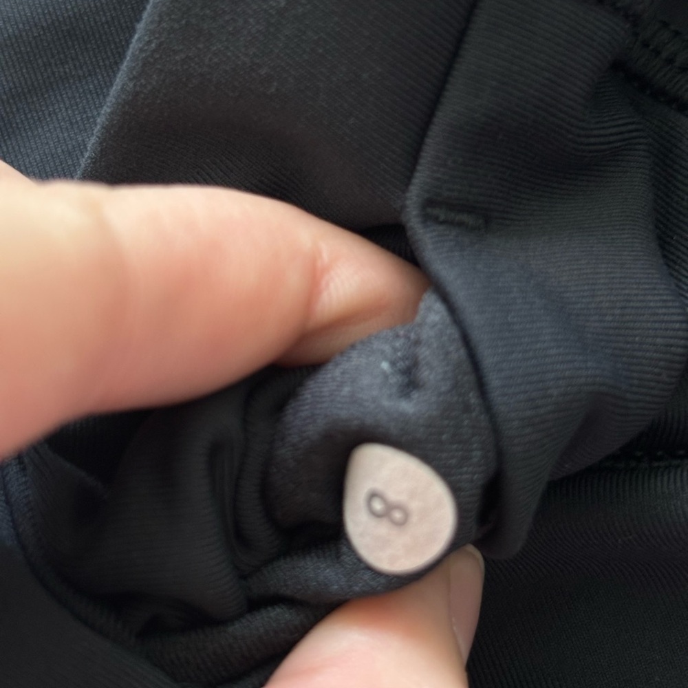 Lululemon Black Cropped with Mesh Athletic Leggings - Picture 4 of 7